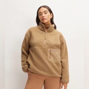 Everlane Women’s The ReNew Fleece Oversized Half-Zip